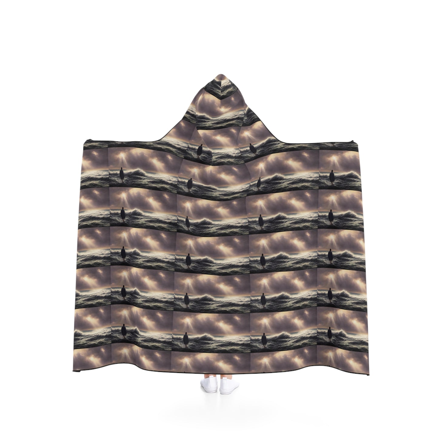 Jesus on water   Hooded Blanket (8543870714175)
