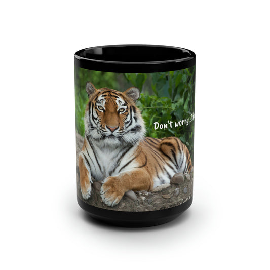 I had lunch - tiger-Black Mug, 15oz (8203858673983)