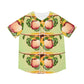 Worm and apple  Men's Baseball Jersey (AOP) (8540468937023)