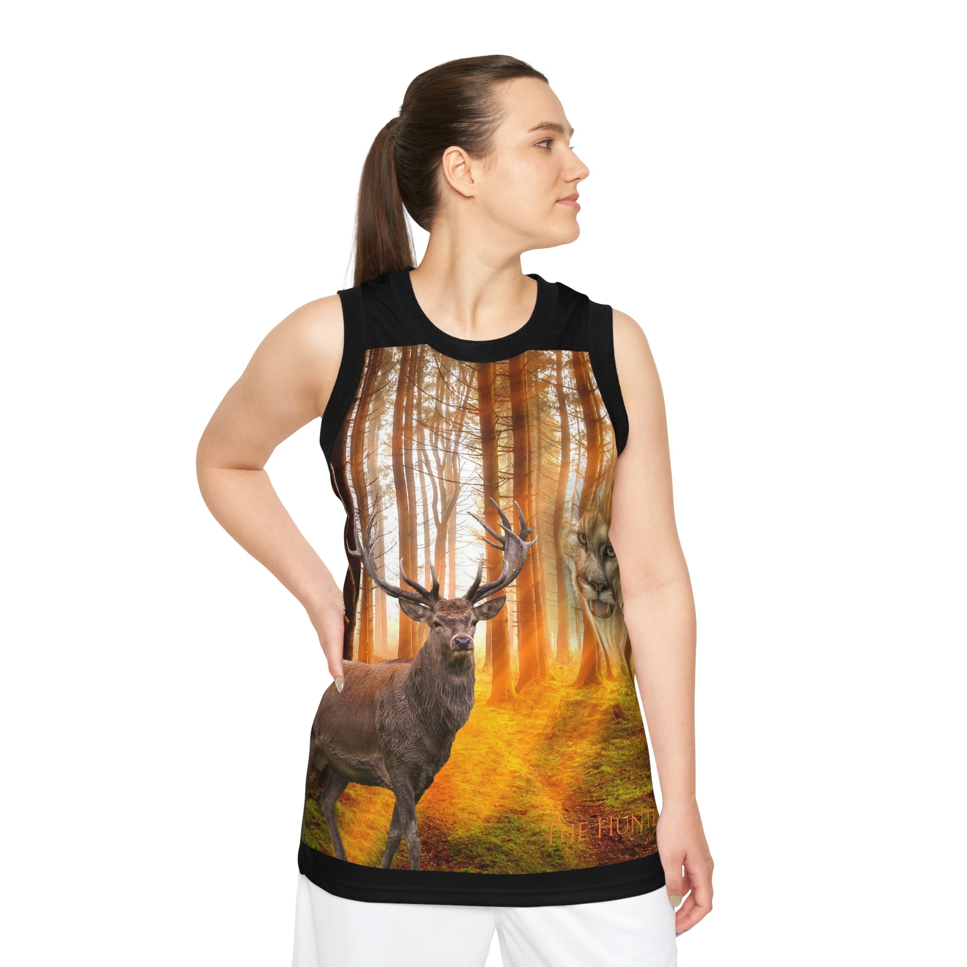 The Hunted - Elk - Unisex Basketball Jersey (AOP) (8194520842559)