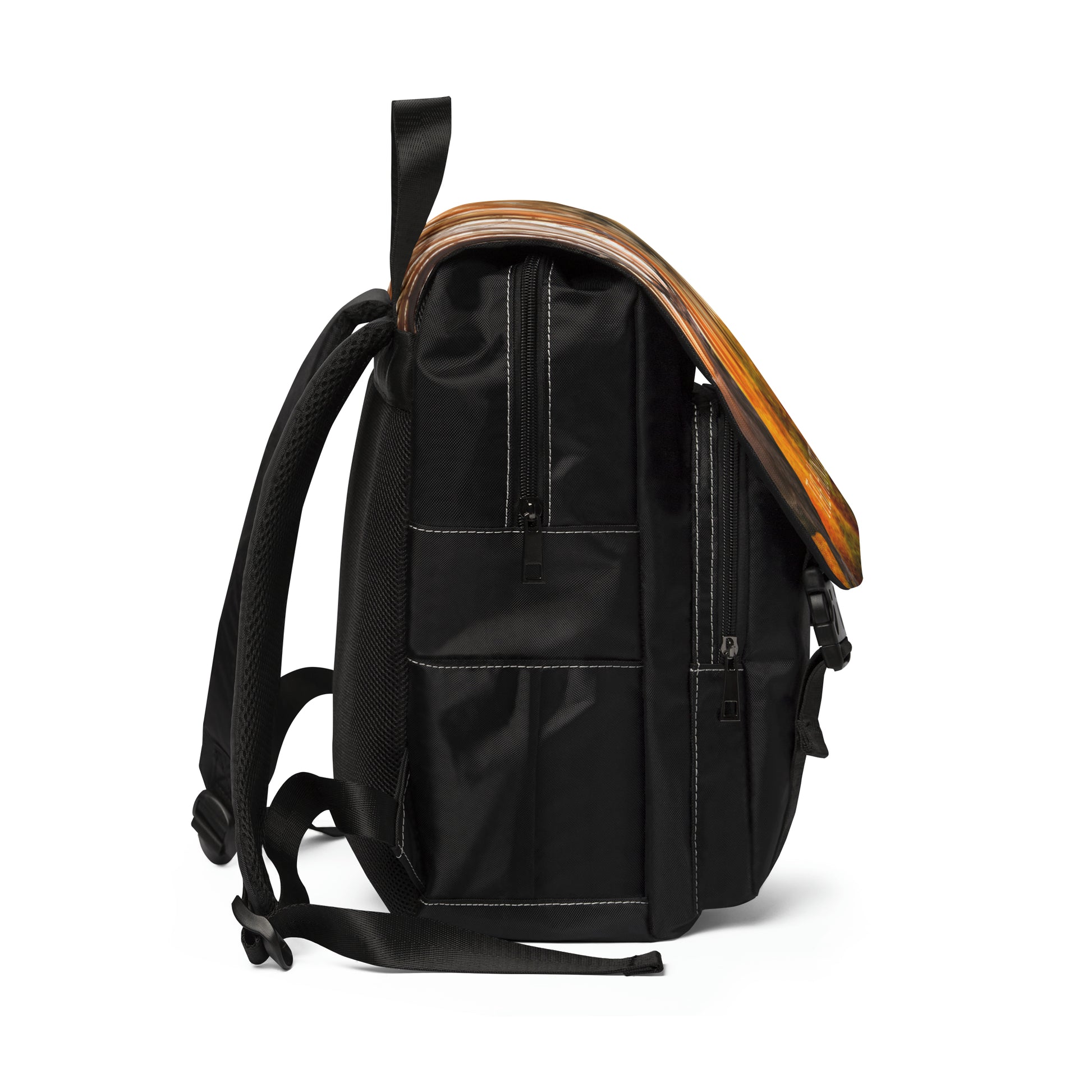 The Hunted  Elk and Couger --Unisex Casual Shoulder Backpack (8215732945215)