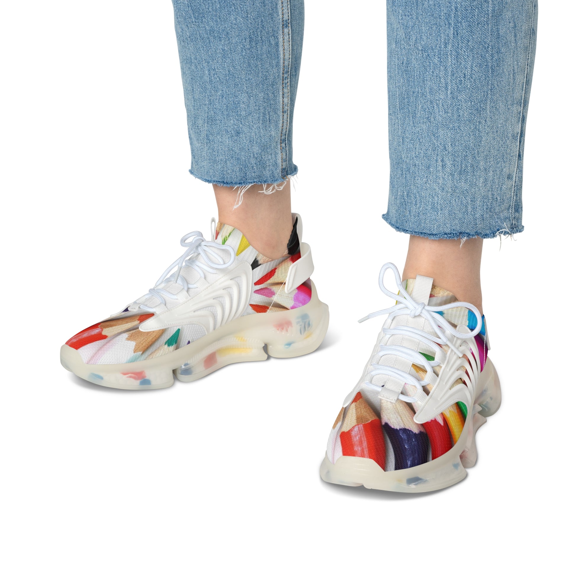 Pencils Women's Mesh Sneakers (8587741790527)