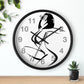 Graphic girl    Wall clock (8543731974463)