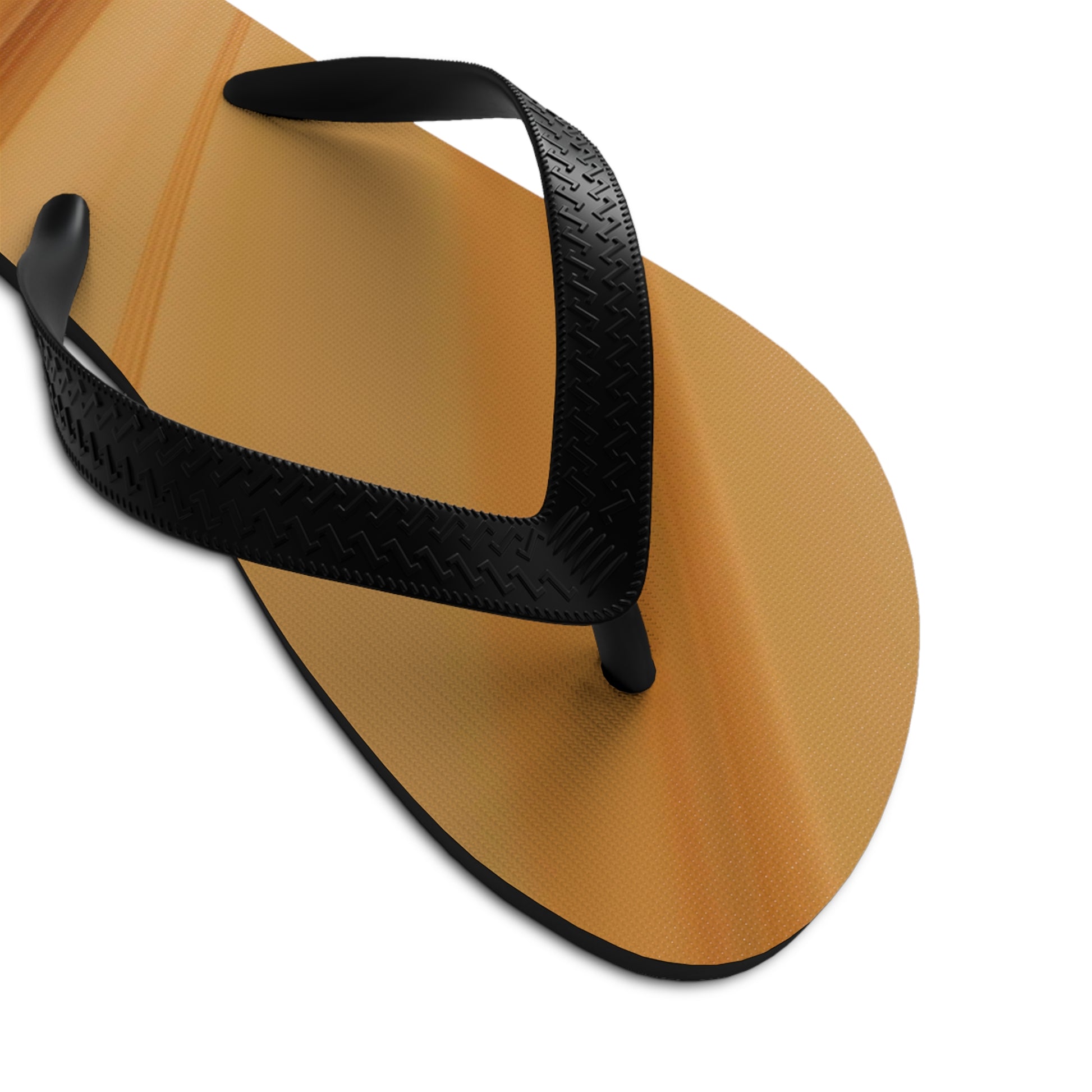 wood grain   Unisex Flip-Flops (8540460548415)