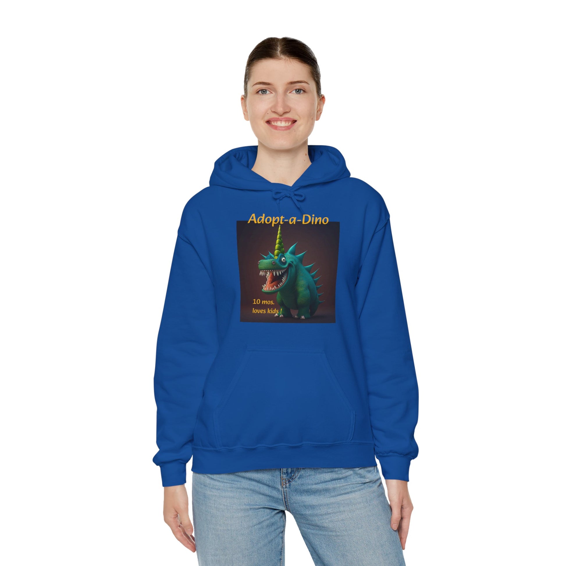 Adopt a Dino                                 Aqeaus    Unisex Heavy Blend™ Hooded Sweatshirt (9225251455295)