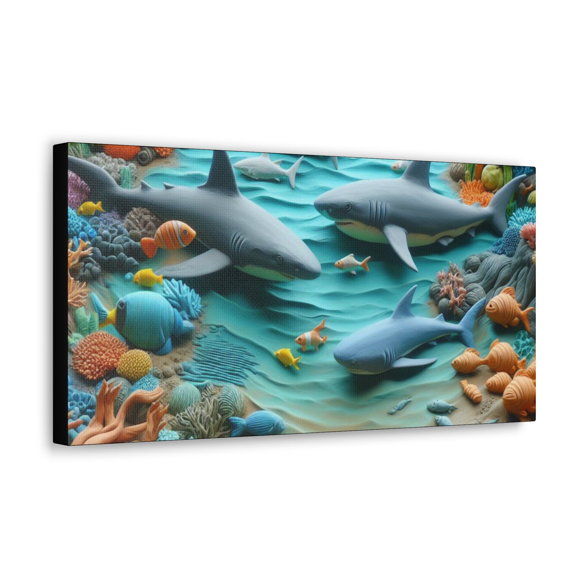 Canvas Gallery Wraps Ocean Clay Art Wall Decor (9726600708415)