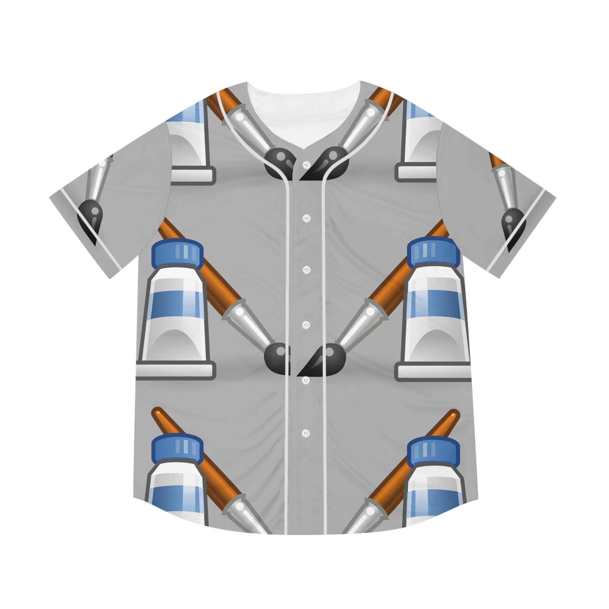 Paint brush    Men's Baseball Jersey (AOP) (8540490662207)