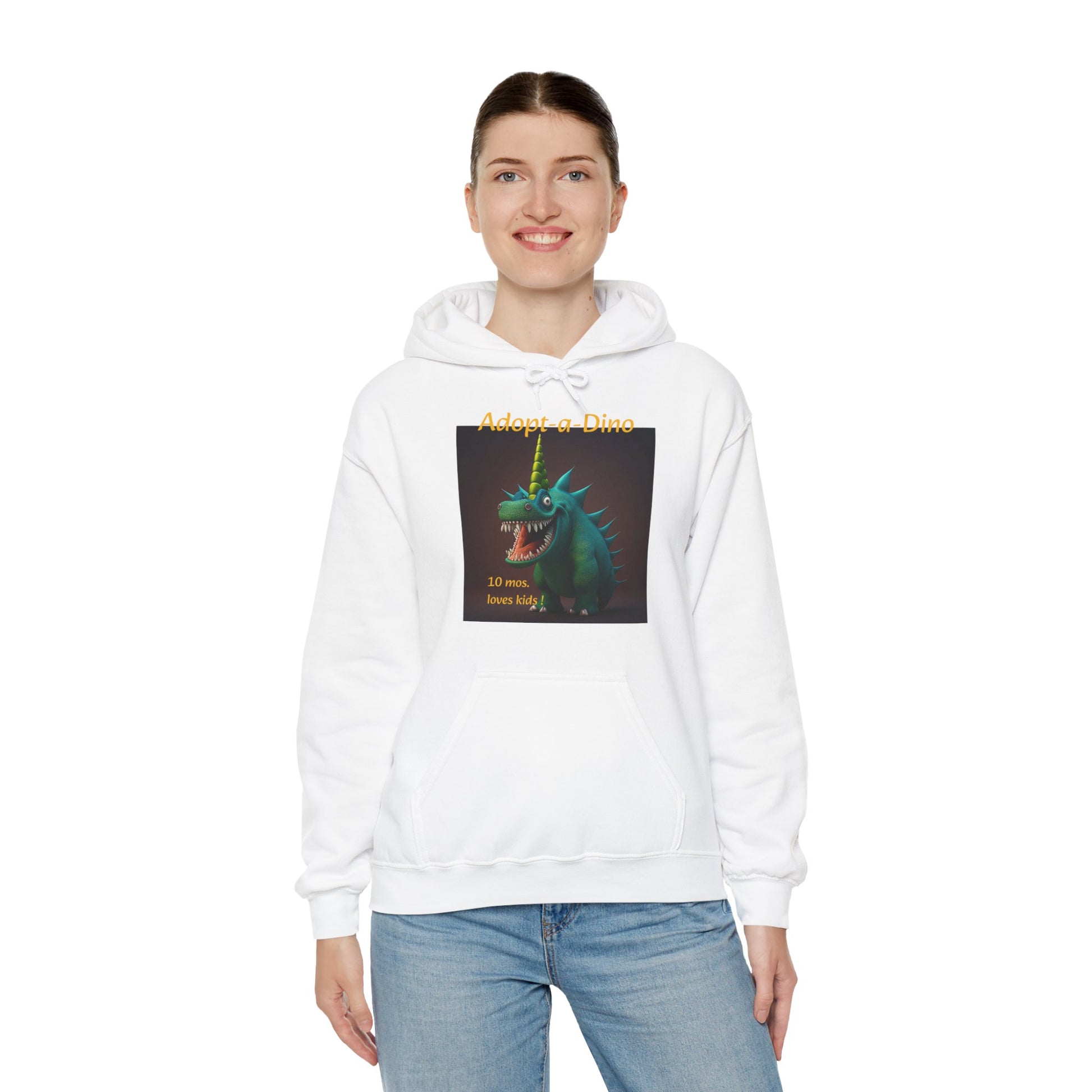 Adopt a Dino                                 Aqeaus    Unisex Heavy Blend™ Hooded Sweatshirt (9225251455295)
