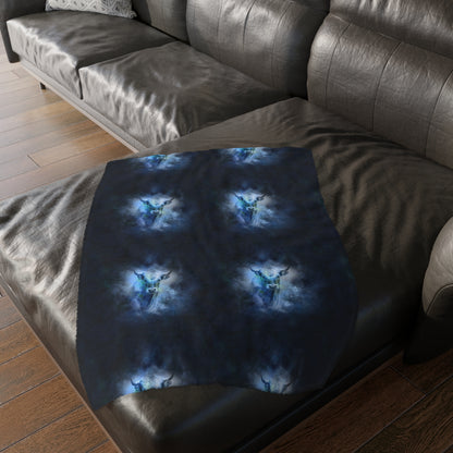 Taurus                 Velveteen Minky Blanket (Two-sided print) (8543813927231)