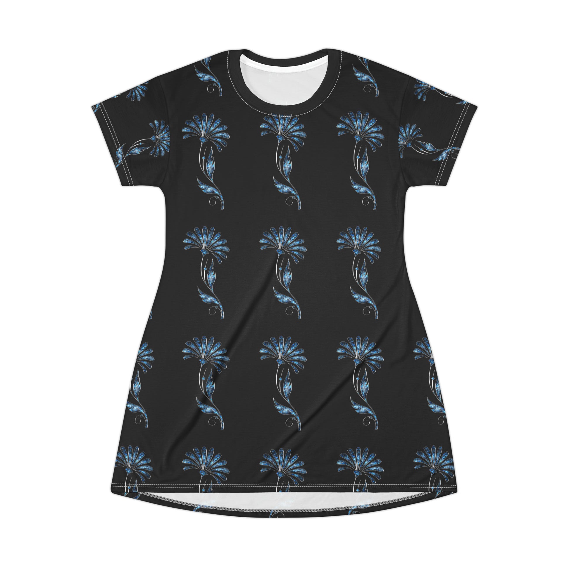 All Over Print T-Shirt Dress (8540591030591)