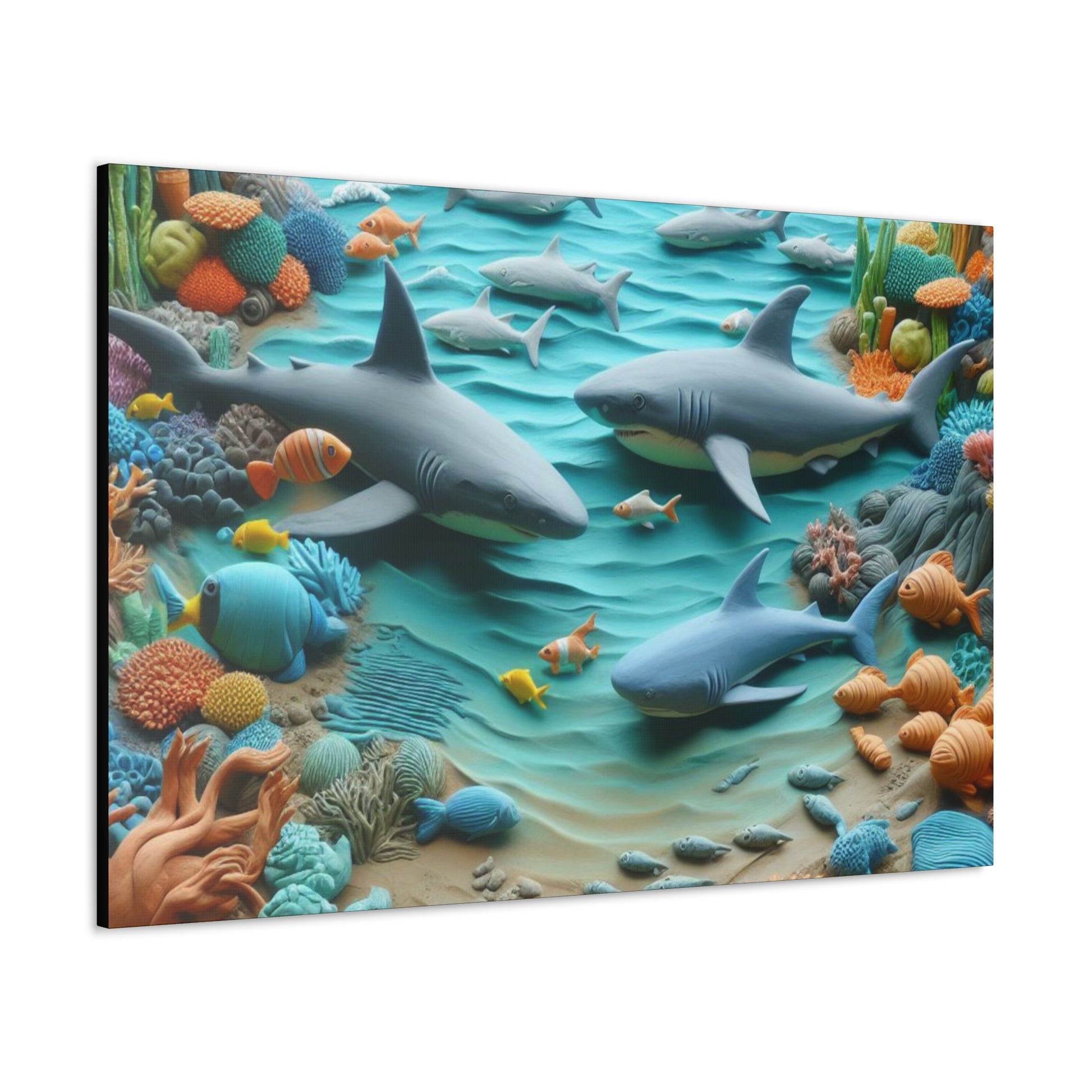 Canvas Gallery Wraps Ocean Clay Art Wall Decor (9726600708415)