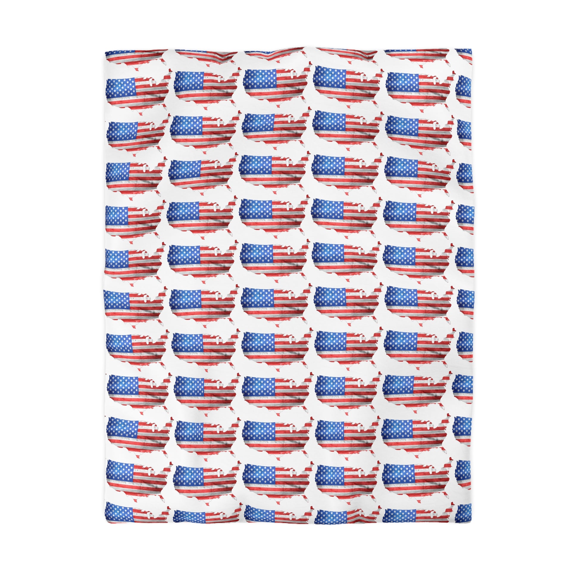 America in flag     Microfiber Duvet Cover (8542018994495)
