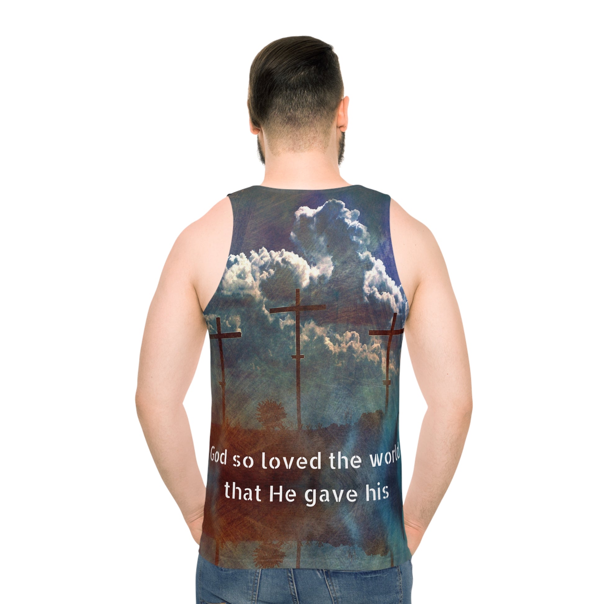 Only begotten son   Unisex Tank Top (AOP) (9222477414719)