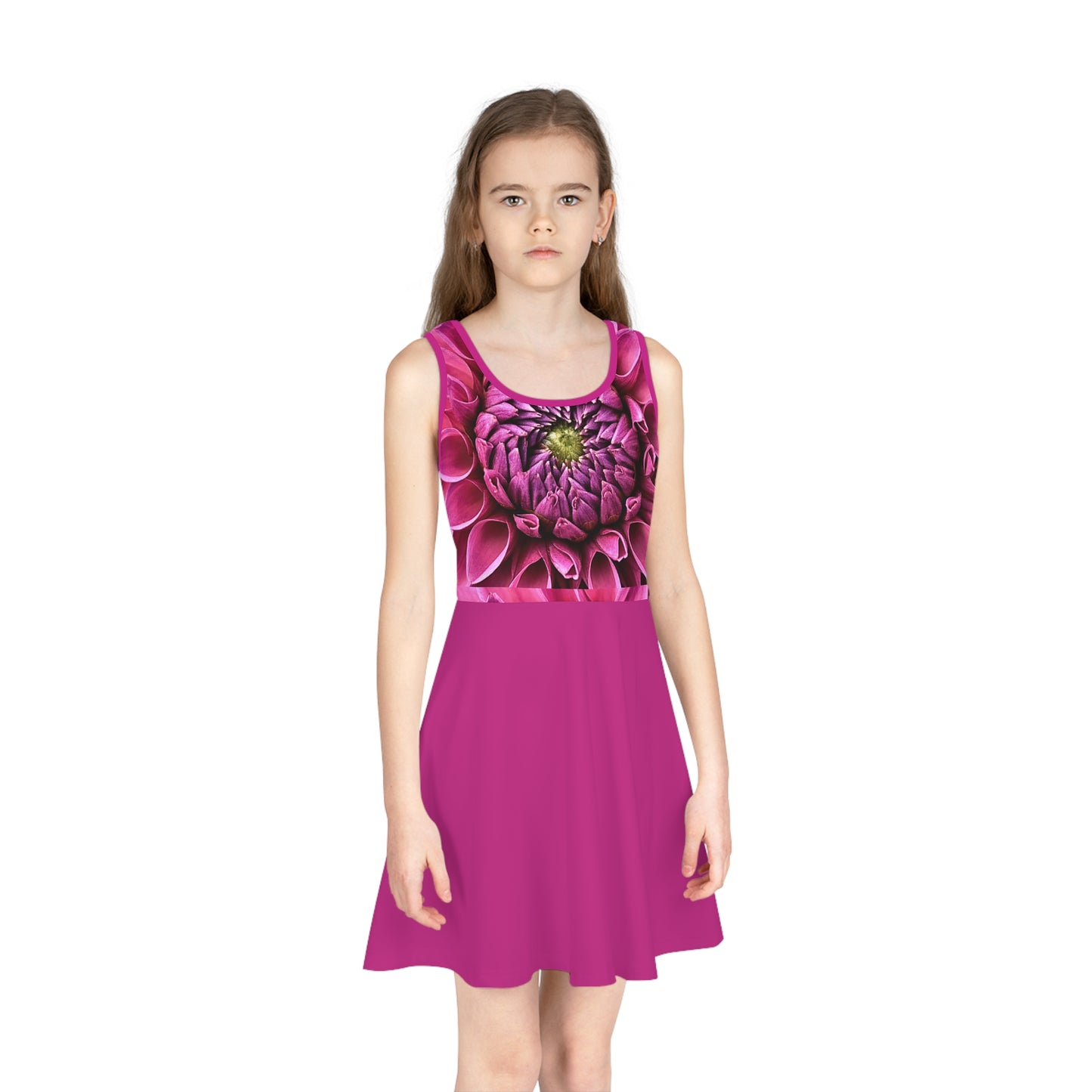 Girls' Sleeveless Sundress (AOP) (9201349263679)