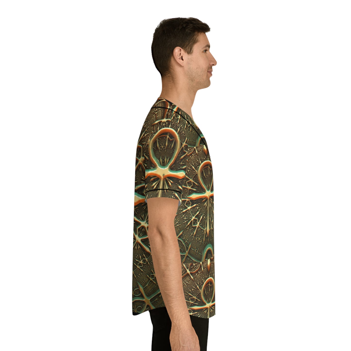 Golden Cross    Men's Baseball Jersey (AOP) (8540482044223)