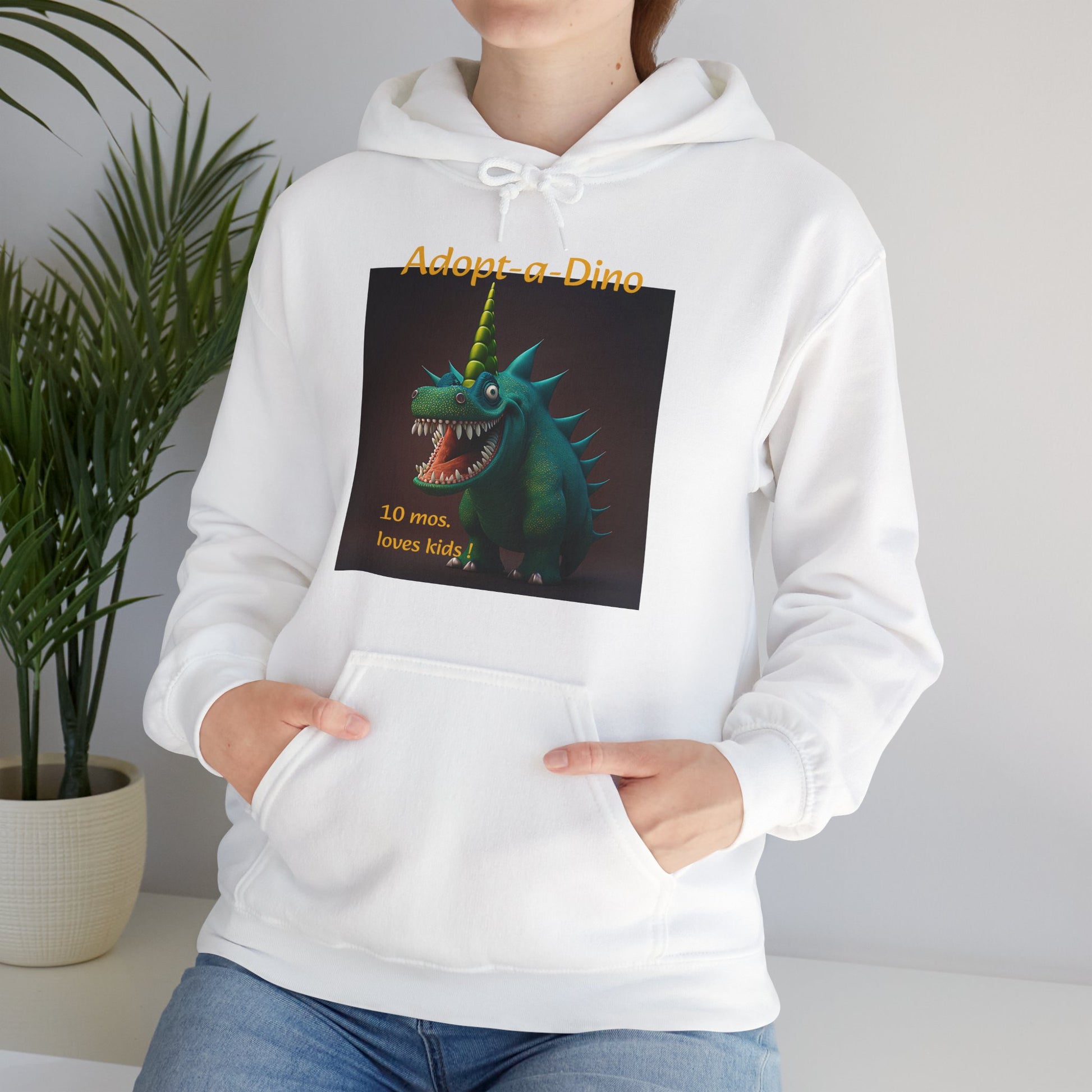 Adopt a Dino                                 Aqeaus    Unisex Heavy Blend™ Hooded Sweatshirt (9225251455295)