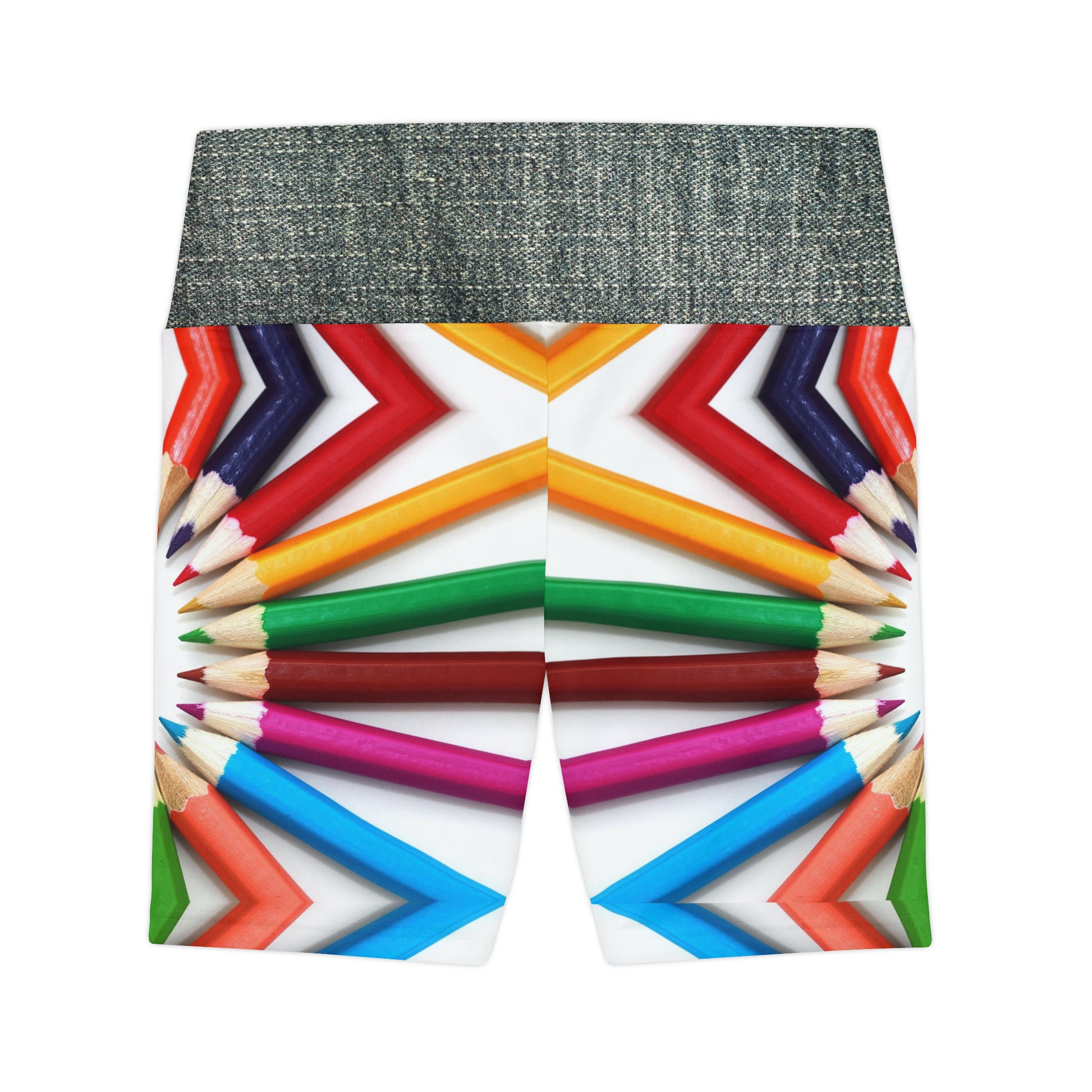 Pencils     Women's Workout Shorts (AOP) (9184547504447)