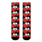 Red crab on black  crew sock   (EU) (8194511864127)