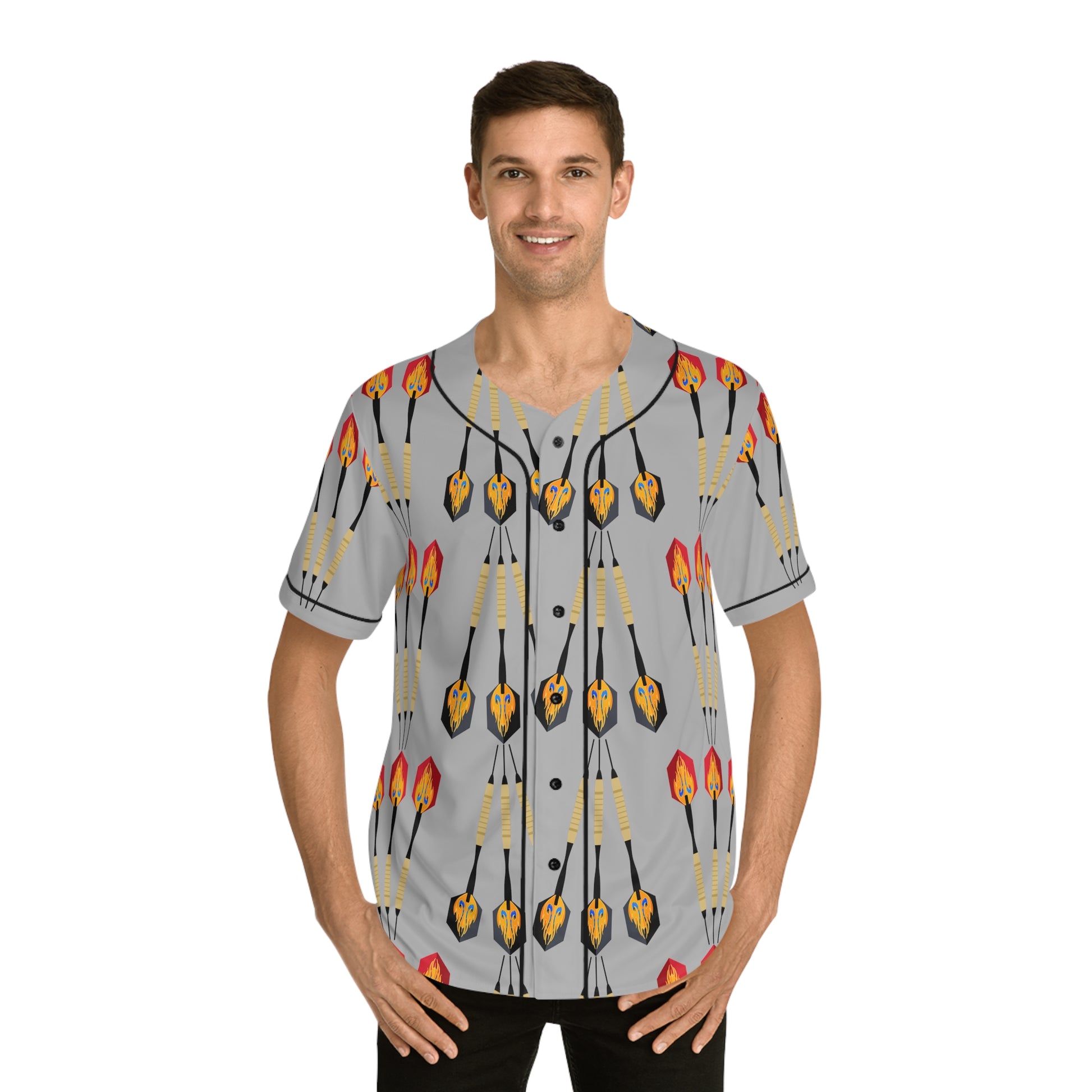 Darts   Men's Baseball Jersey (AOP) (8540517105983)