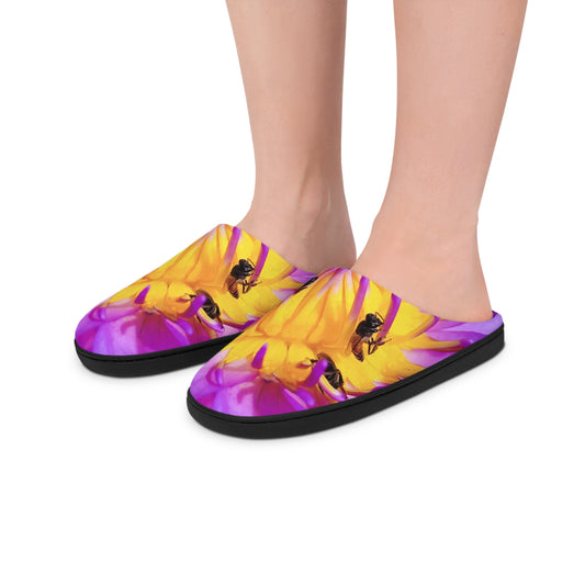 Flowers   Women's Indoor Slippers (8541977182527)