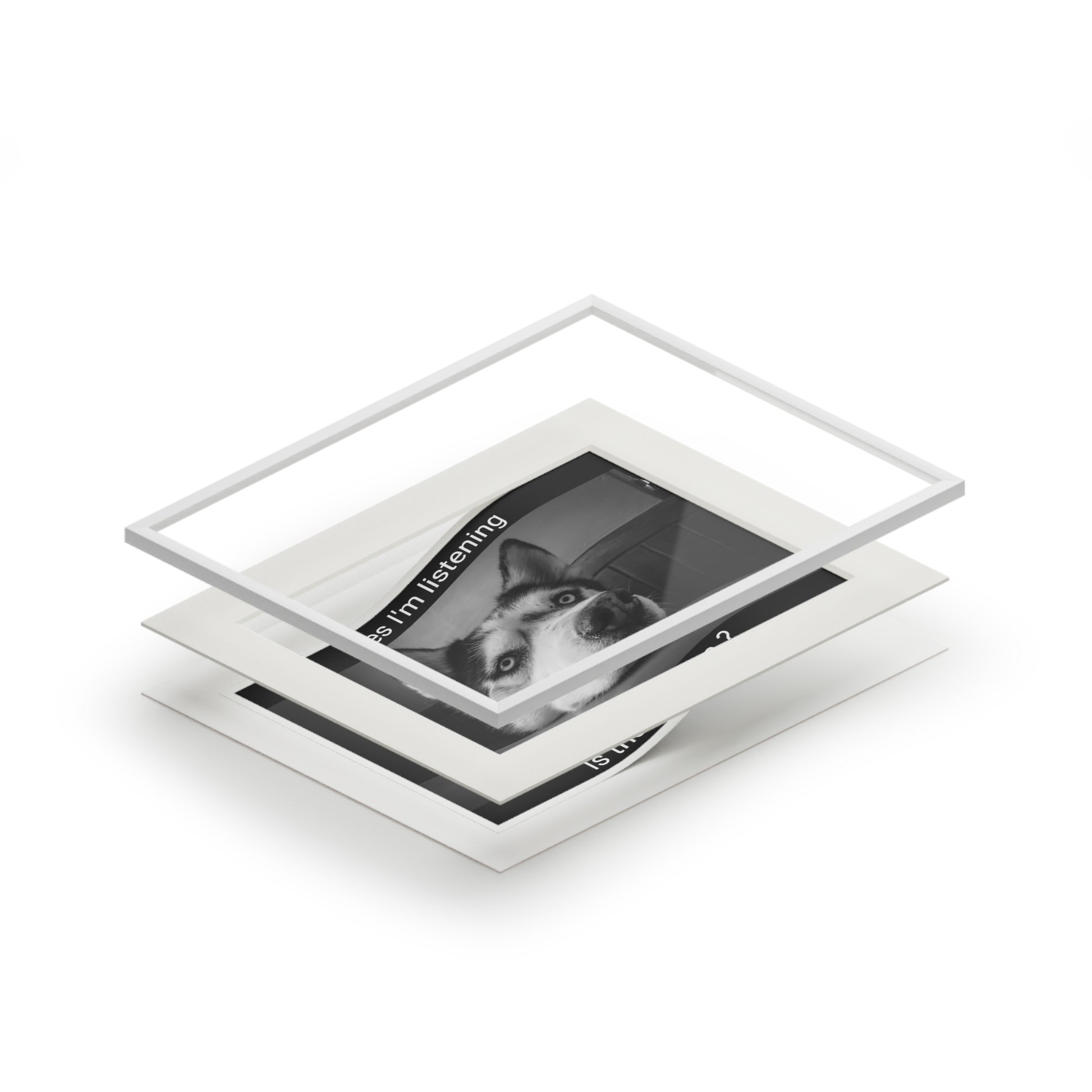 Is that bacon? Dog  (Passepartout Paper Frame) (8193264550207)