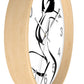 Graphic girl    Wall clock (8543731974463)