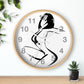 Graphic girl    Wall clock (8543731974463)