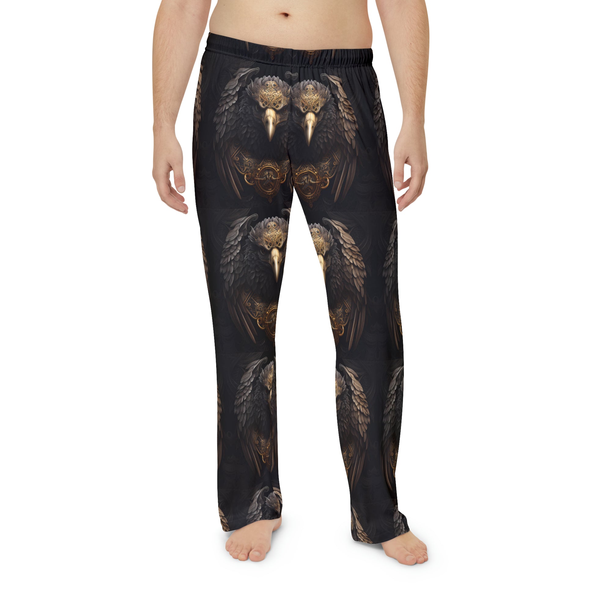 Dark Eagle - Men's Pajama Pants (8196368007487)
