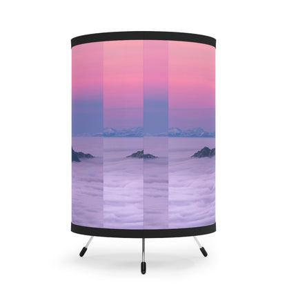 Color ice scape     Tripod Lamp with High-Res Printed Shade, US\CA plug (8543856263487)