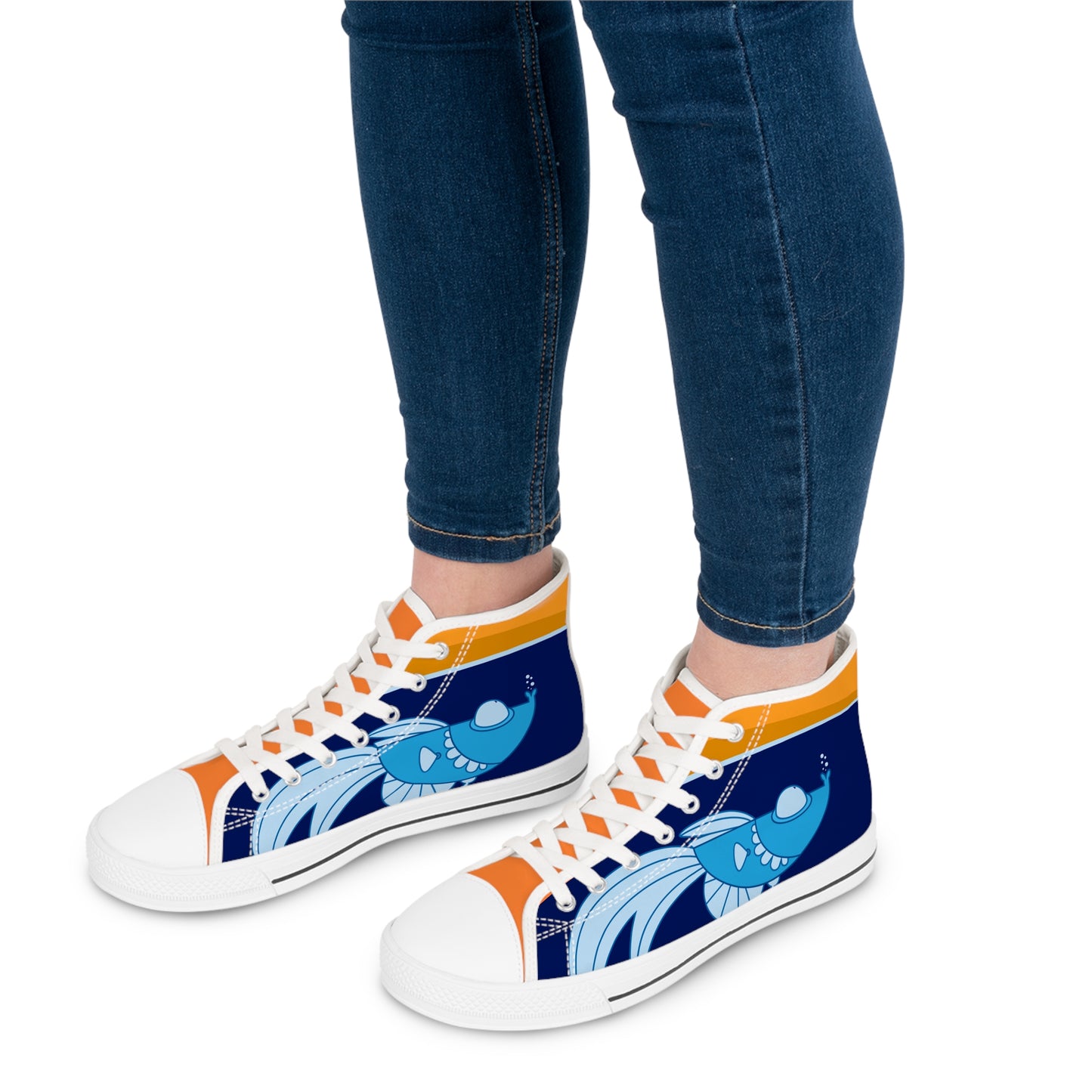 Fish                   Women's High Top Sneakers (8541960044863)