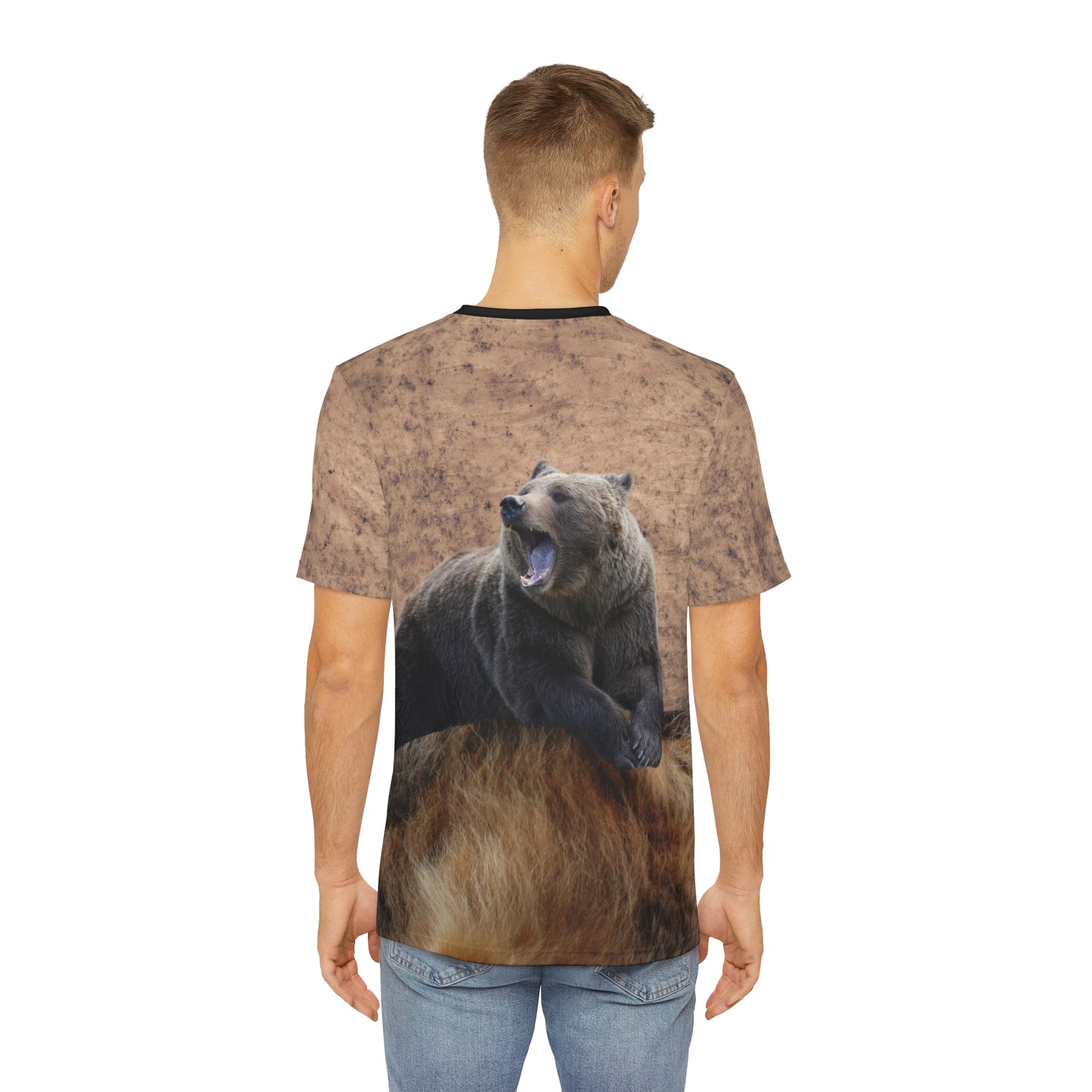 Bear   Men's Polyester Tee (AOP) (8562396627263)