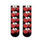 Red crab on black  crew sock   (EU) (8194511864127)