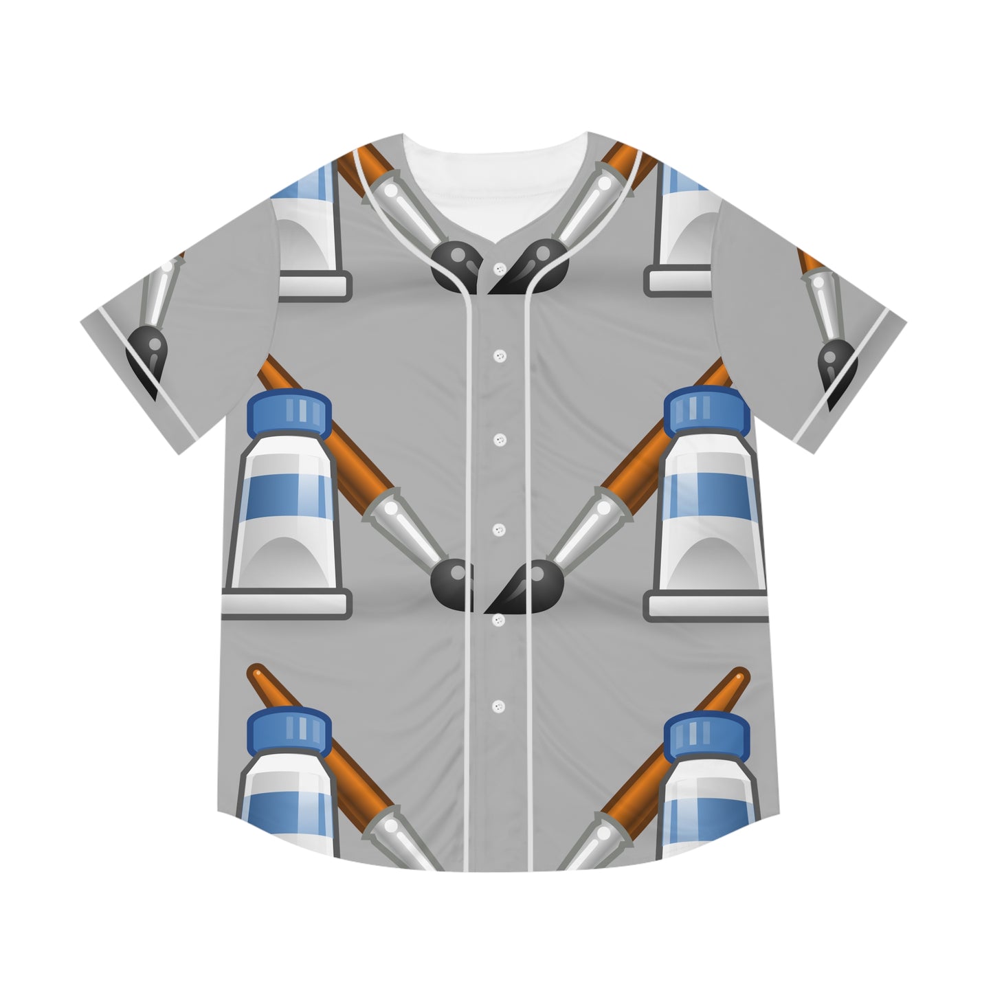 Paint brush    Men's Baseball Jersey (AOP) (8540490662207)