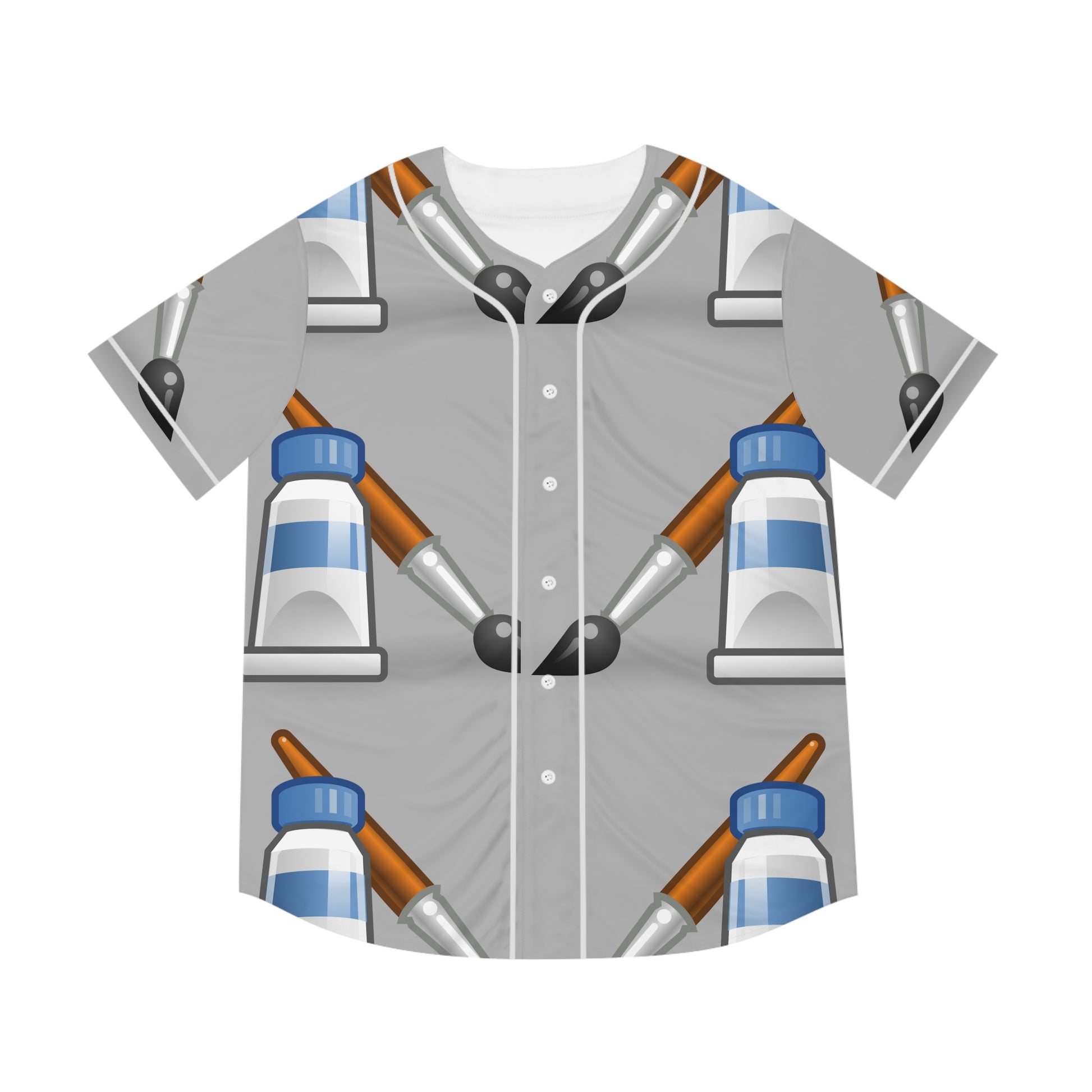 Paint brush    Men's Baseball Jersey (AOP) (8540490662207)