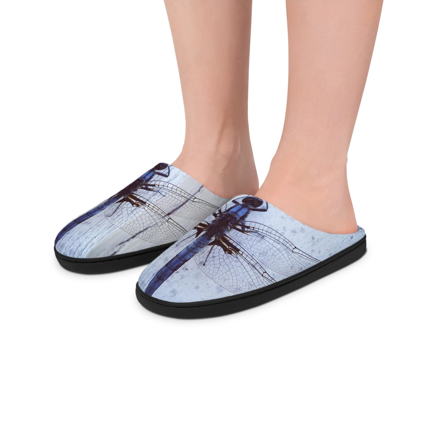 Blue Dragonfly                   Men's Indoor Slippers (8541986619711)