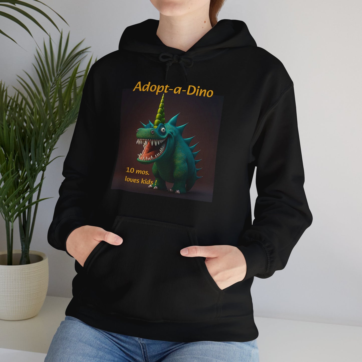 Adopt a Dino                                 Aqeaus    Unisex Heavy Blend™ Hooded Sweatshirt (9225251455295)