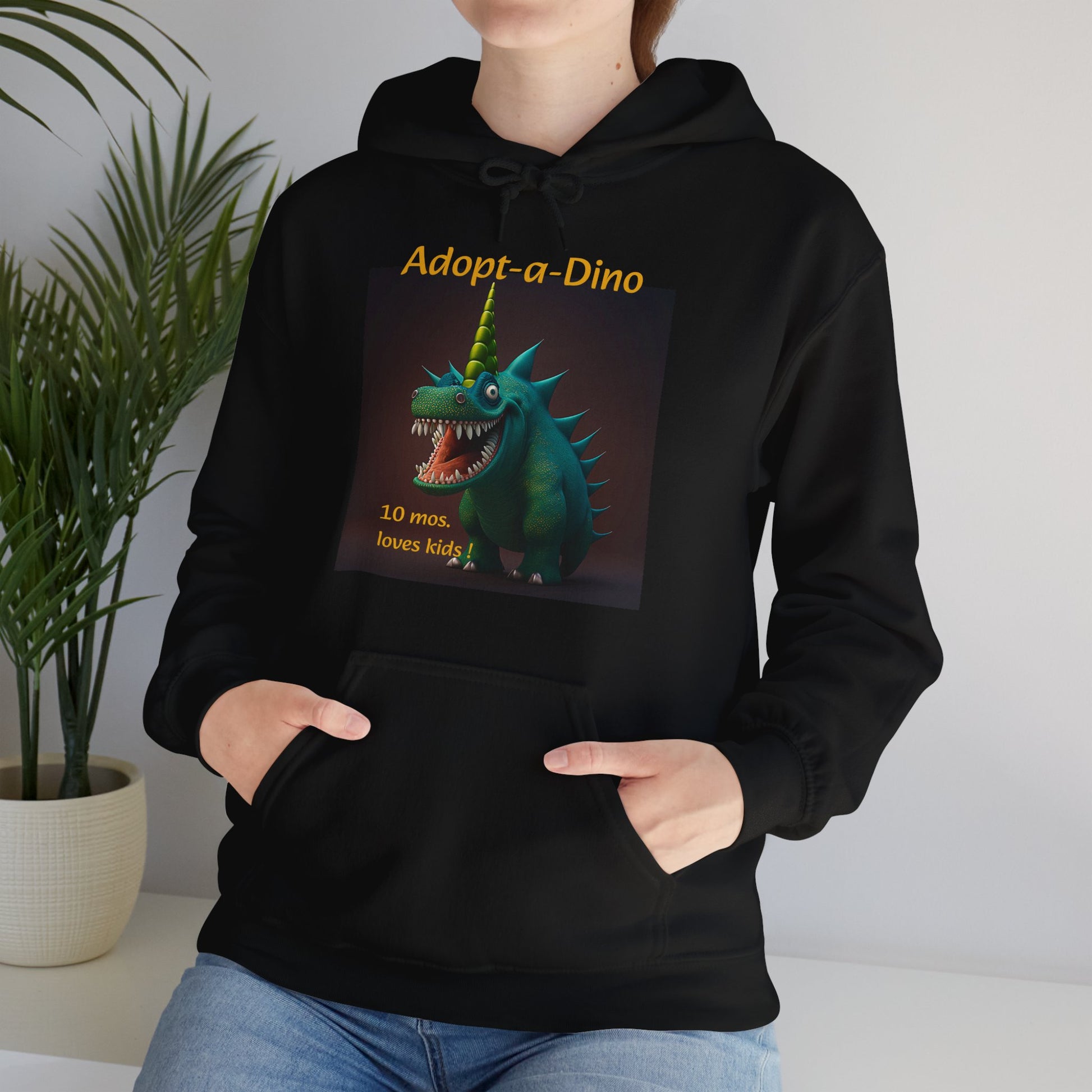 Adopt a Dino                                 Aqeaus    Unisex Heavy Blend™ Hooded Sweatshirt (9225251455295)