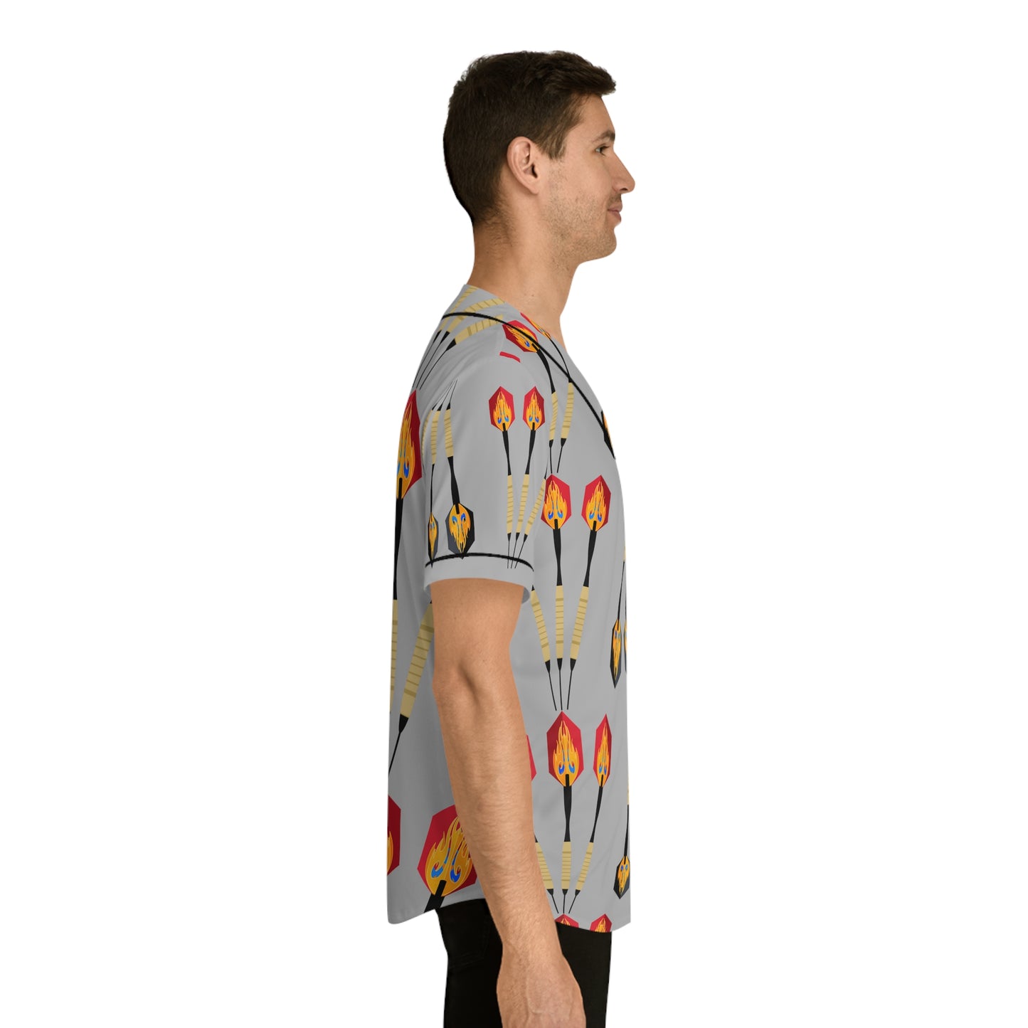 Darts   Men's Baseball Jersey (AOP) (8540517105983)