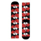 Red crab on black  crew sock   (EU) (8194511864127)