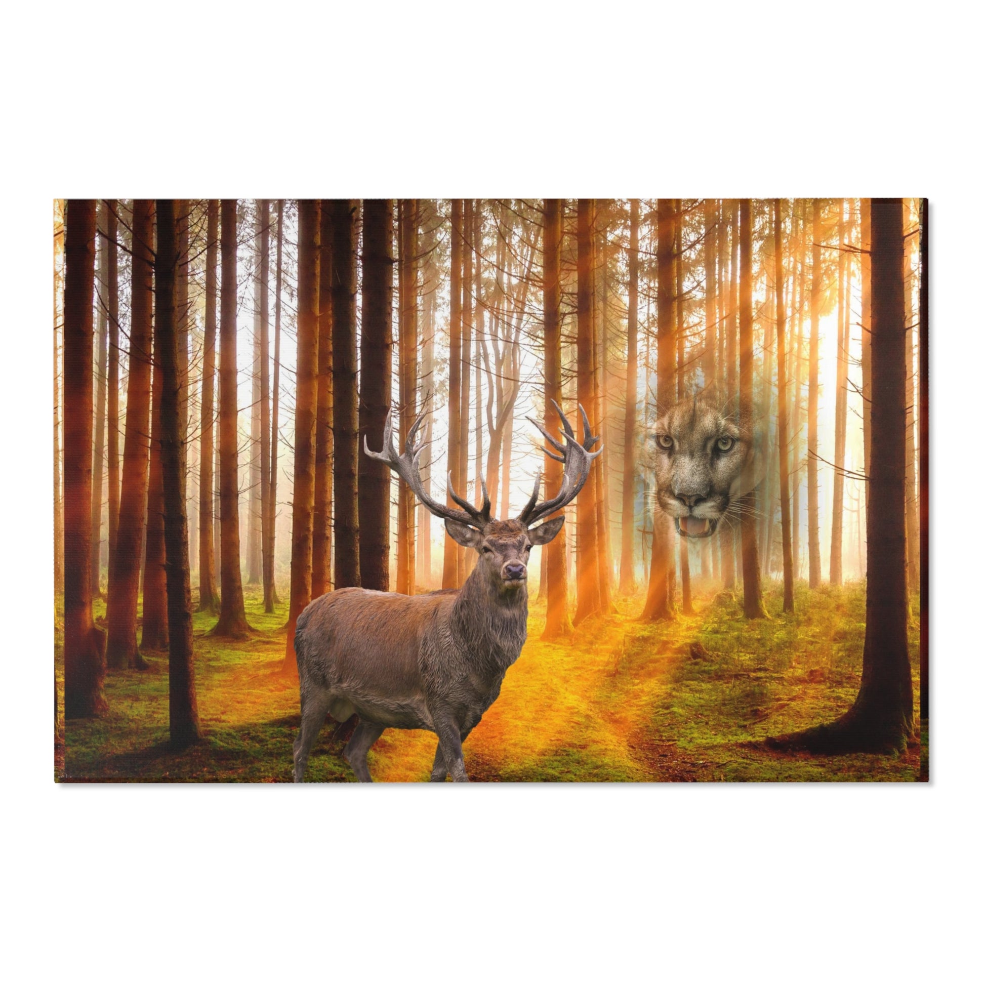 Elk and Cougar    Area Rugs (8543831195967)