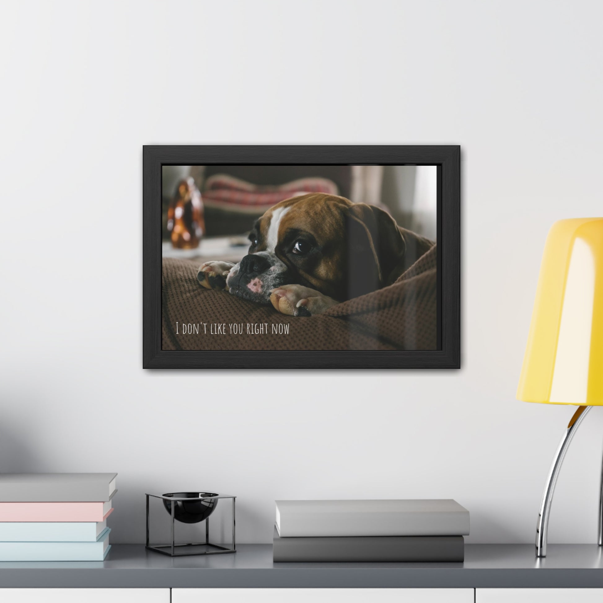 I don't like you     Framed Poster, Horizontal (8543787581759)
