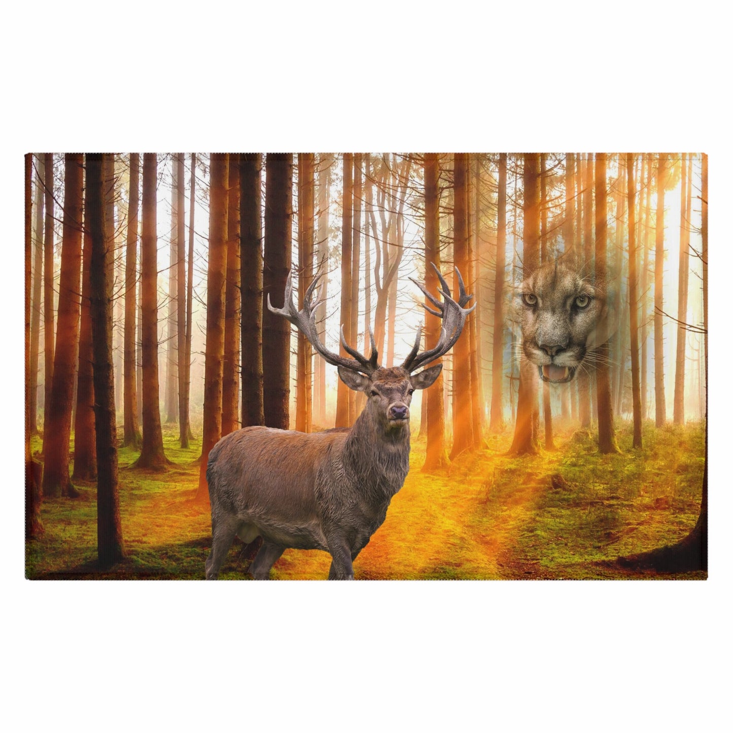 Elk and Cougar   Dornier Rug (8543820710207)