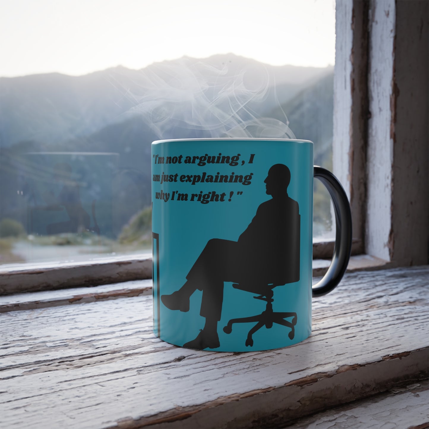 I'm not arguing , blue, man side - Color Morphing Mug, 11oz (8219957788991)