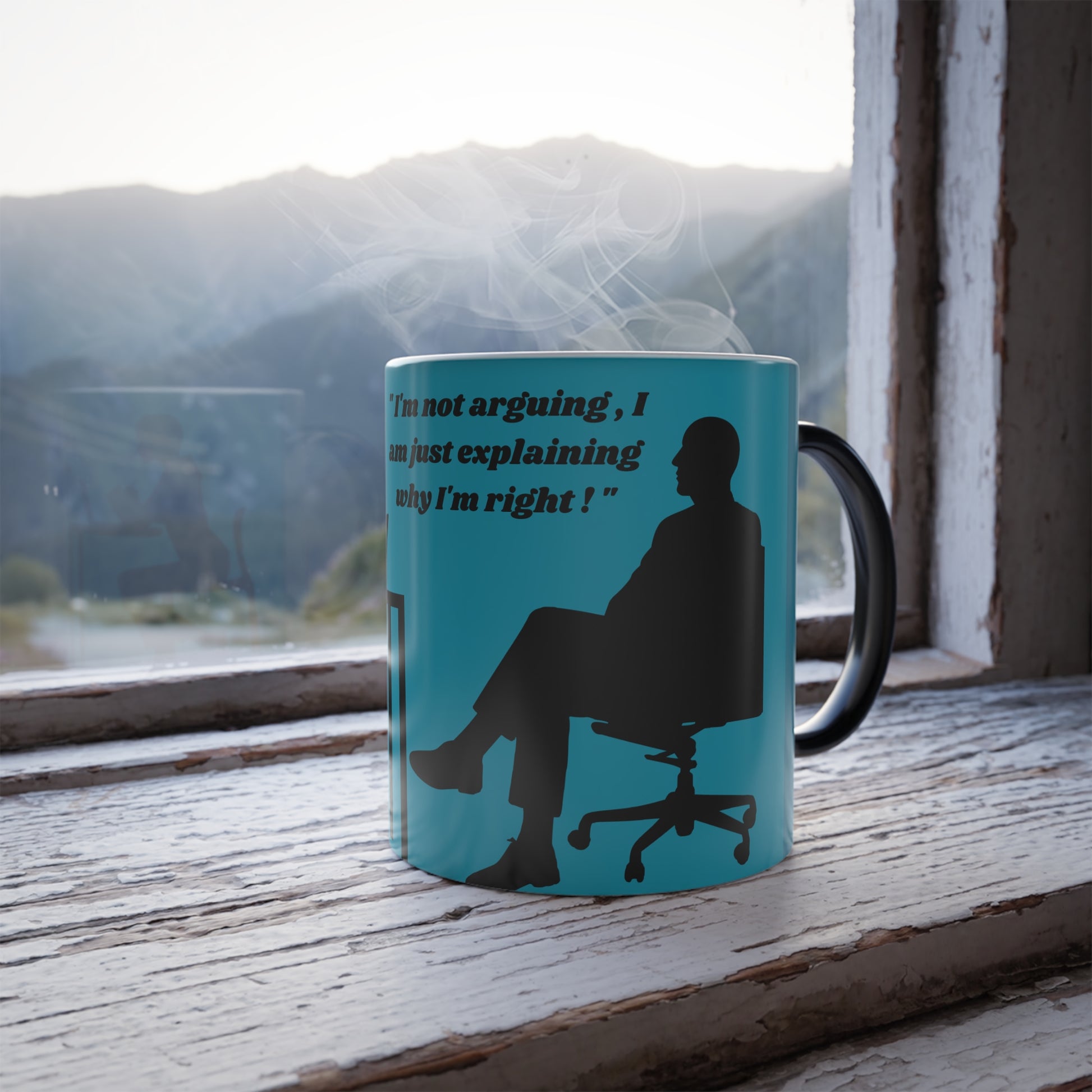 I'm not arguing , blue, man side - Color Morphing Mug, 11oz (8219957788991)