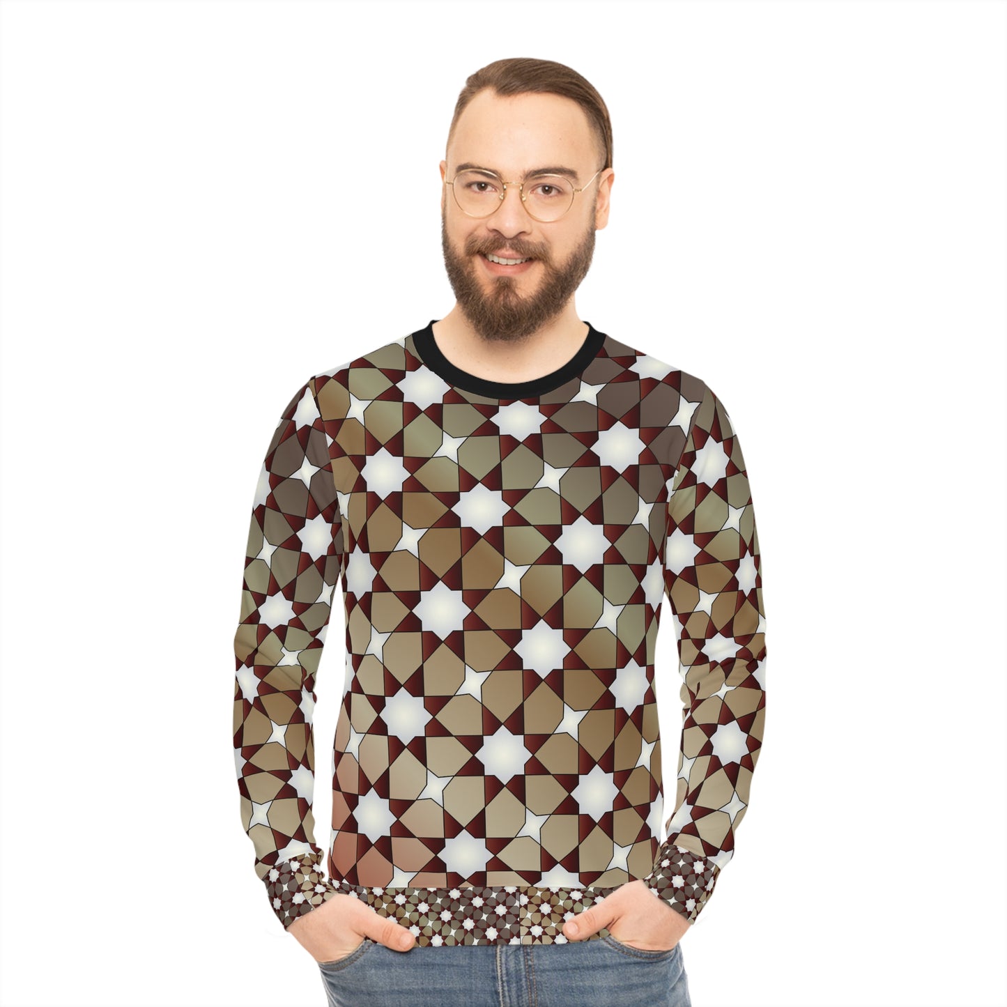 Star Burst  Lightweight Sweatshirt (AOP) (8504130240831)