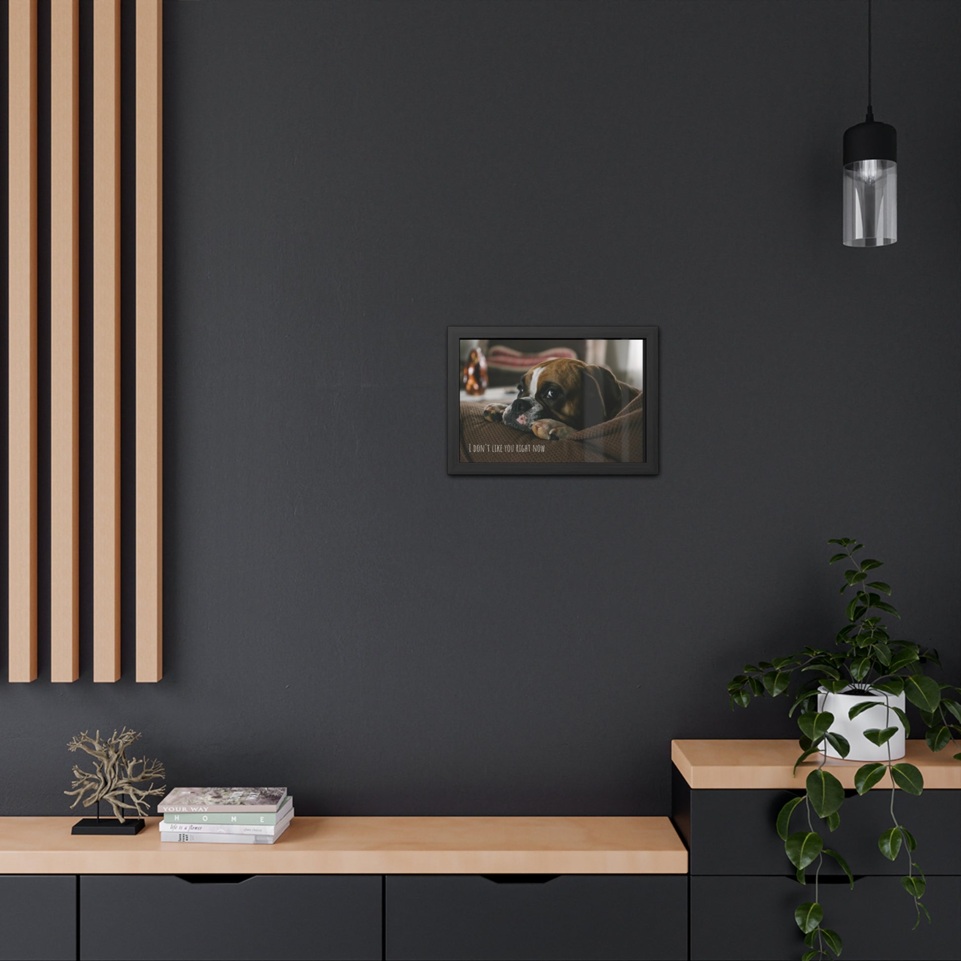 I don't like you     Framed Poster, Horizontal (8543787581759)