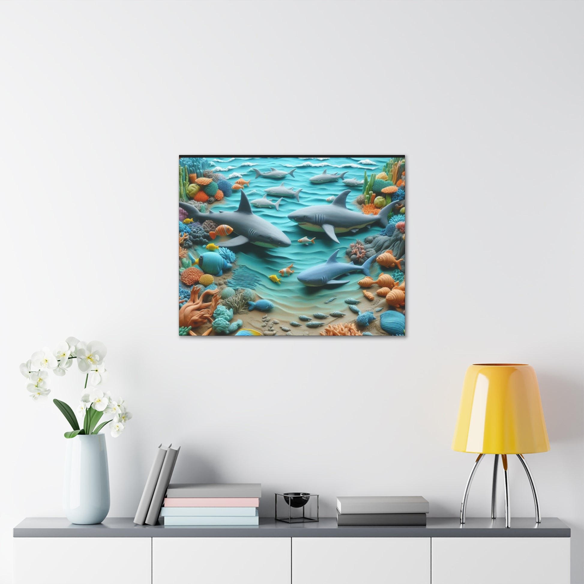 Canvas Gallery Wraps Ocean Clay Art Wall Decor (9726600708415)