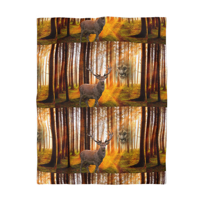 Elk and Couger     Microfiber Duvet Cover (8543726371135)