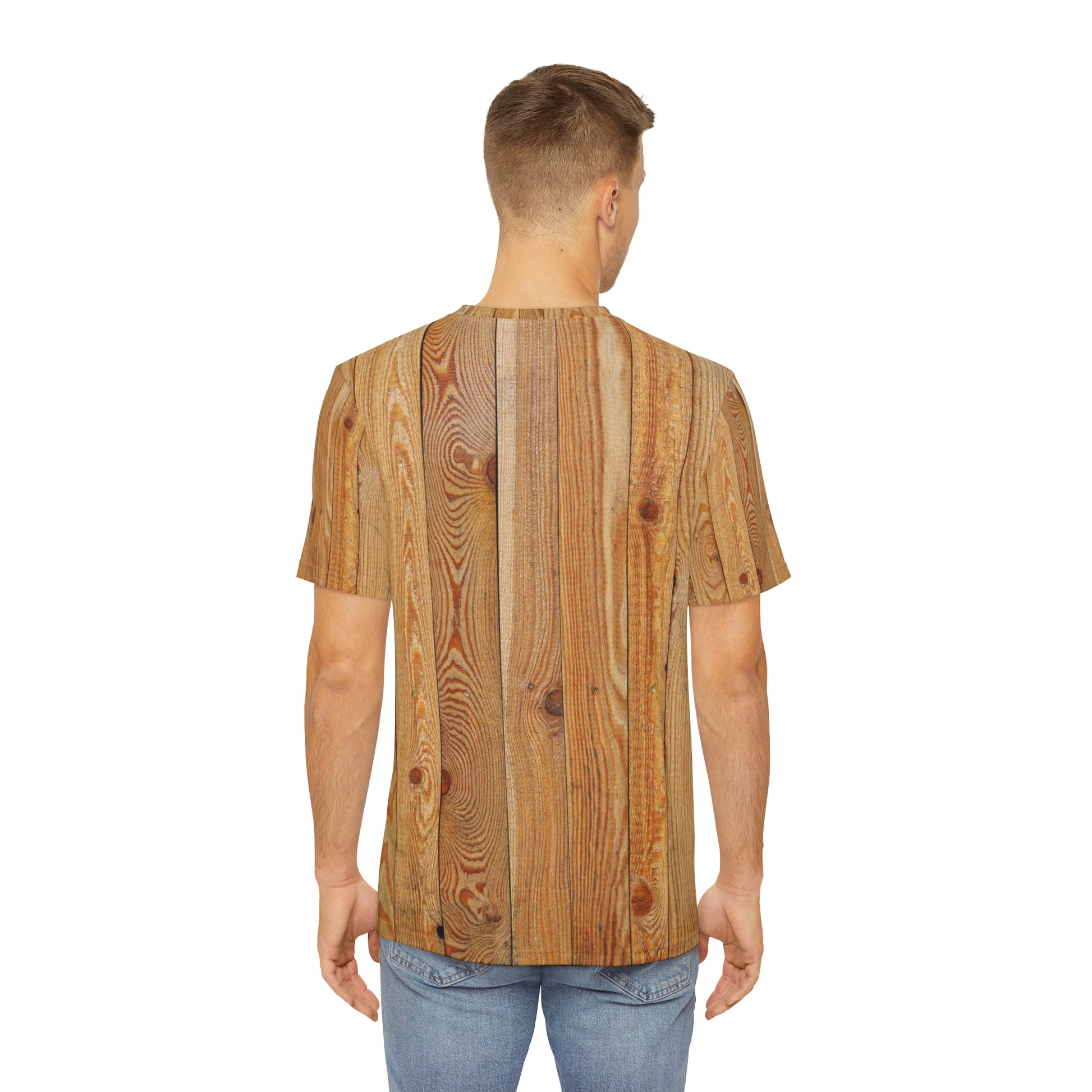 Bear and wood   Men's Polyester Tee (AOP) (8545407205695)