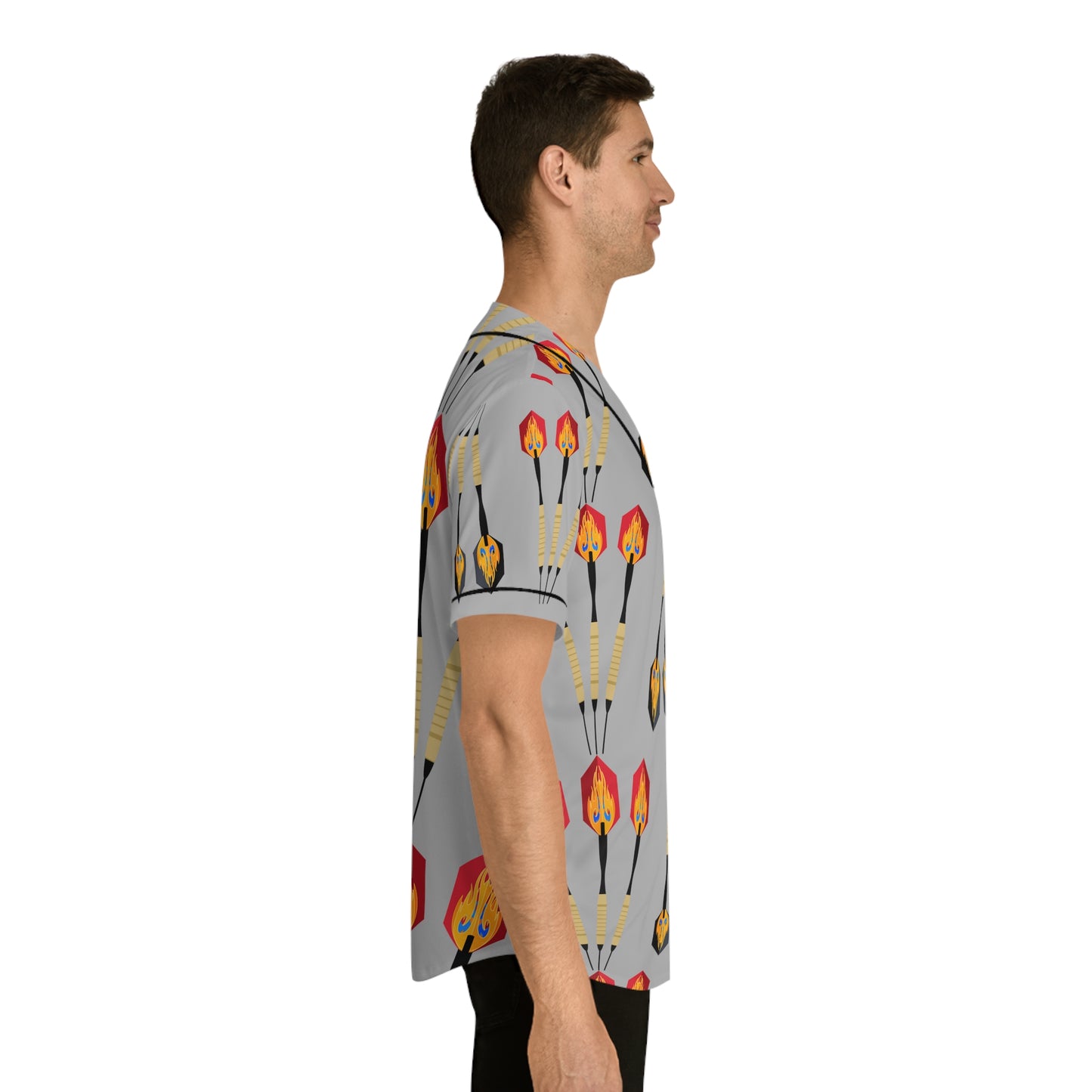 Darts   Men's Baseball Jersey (AOP) (8540517105983)